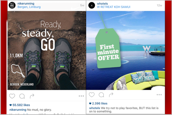 Пример использования перспективы и полного погружения на рекламной фотографии в Инстаграм
